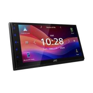 JVC KW‑M690BW Double Din Head Unit With Wireless Carplay