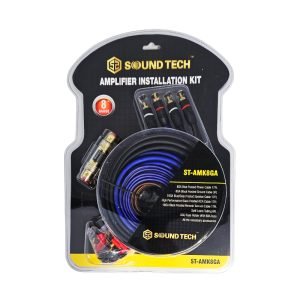 ST-AMK8GA 8 Gauge Amplifier Wiring Kit with Flexible PVC
